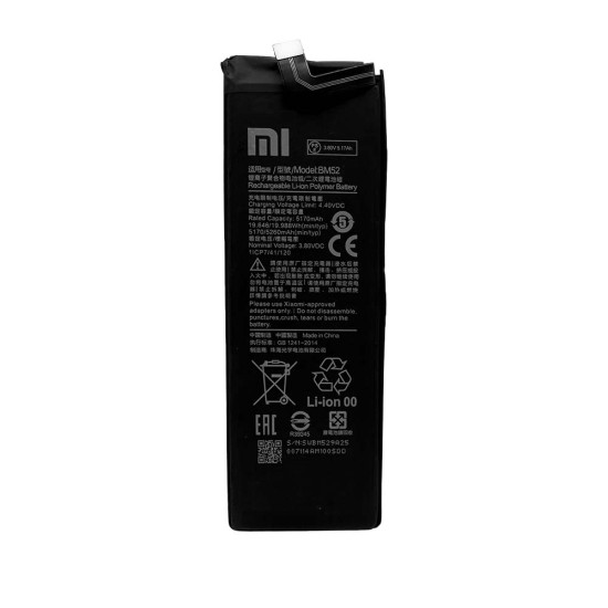 BATTERY XIAOMI MI NOTE 10/MI NOTE 10 LITE/MI NOTE 10 PRO BM52 5260MAH